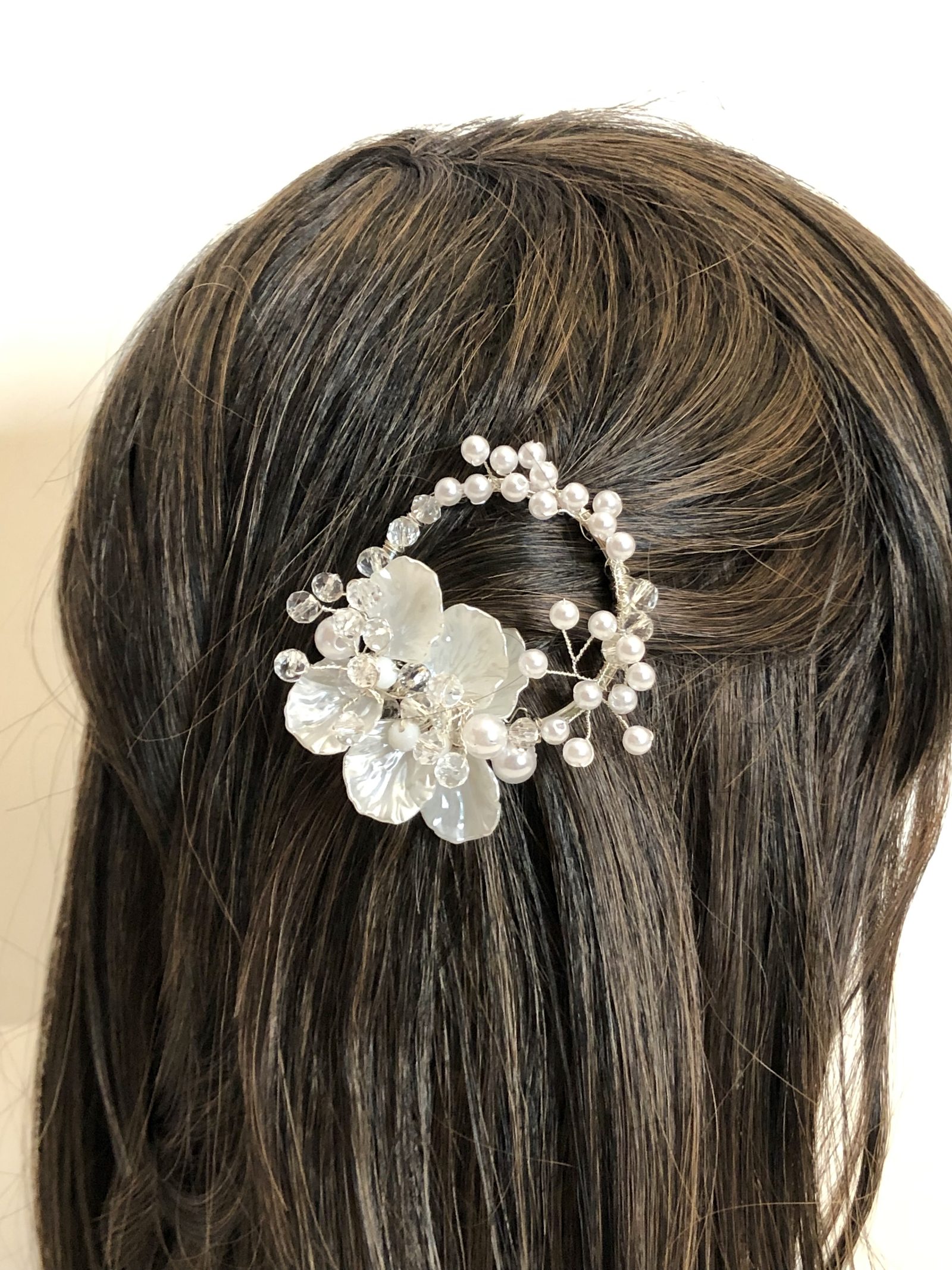 Horquillas de novia tejidas a mano